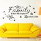 Wall Stickers, Home Decorations for Living Room, Family 'Where Life Begins & Love Never Ends', Multicolor Letter Wall Decor, Vinyl, Custom Style, Matte Finish